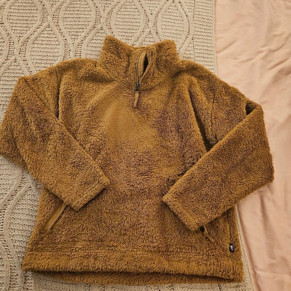 The North Face Tan Fleece Zip Up